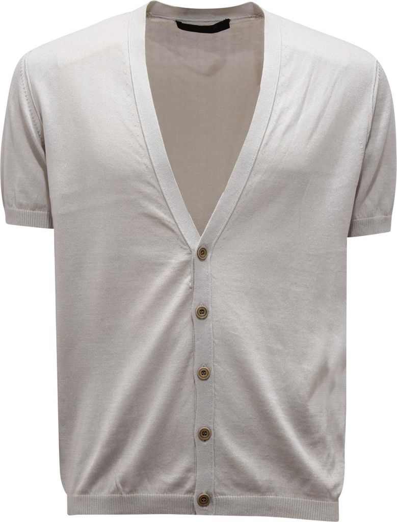I6736 Cardigan Manica Corta Uomo Messagerie Man Baumwolle Sweater