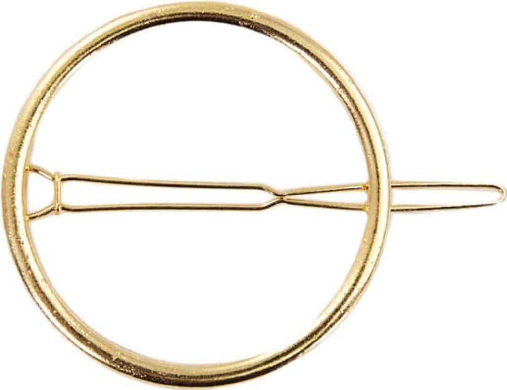 Oblique Unique Metall Haarklammer Rund Damen Frauen Mädchen Produktbild 