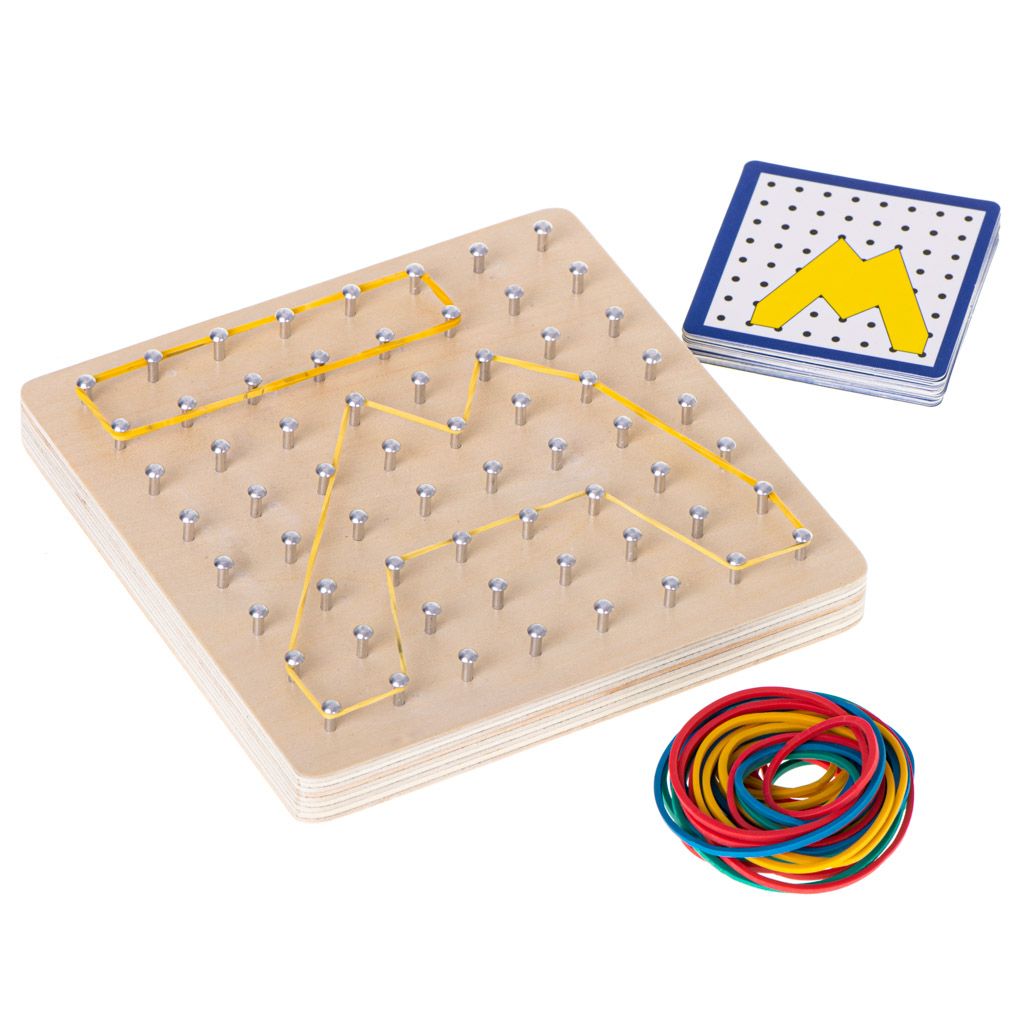 Geoboard geoplan dřevěná skládačka vytvářející tvary pomocí Obrázek produktu 5