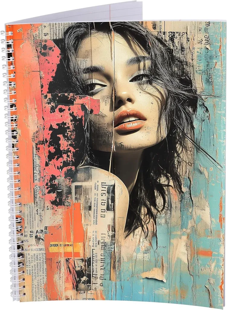 Blocco Universitario Street Art Donna A4 - Set 5 Pezzi Spirale Bianca