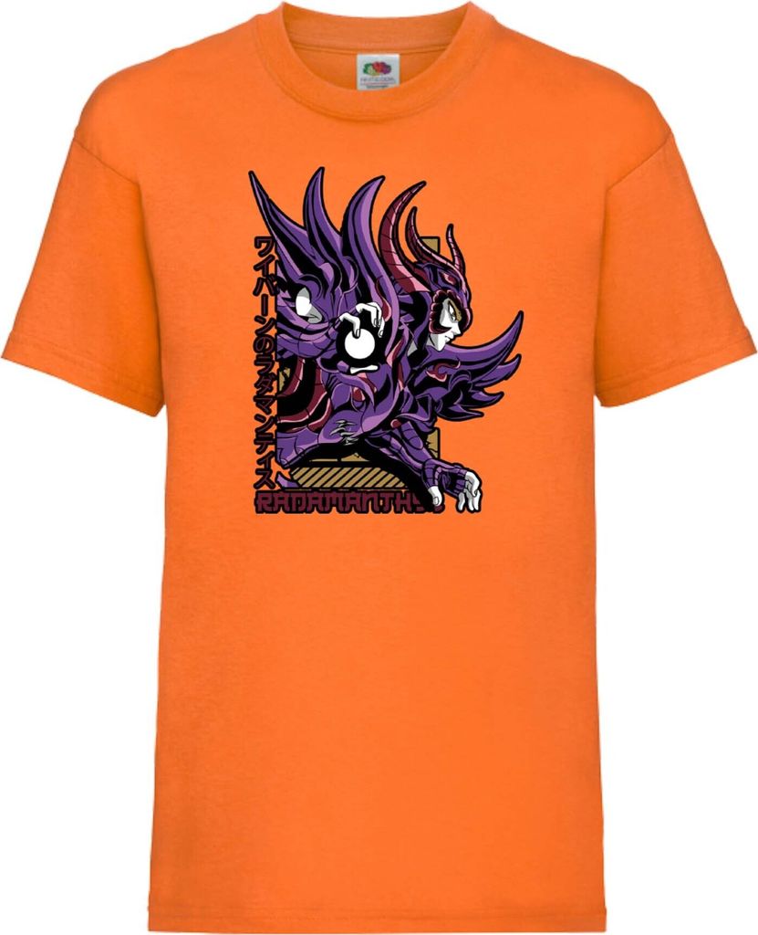 Kinder T-Shirt Saint Anime Seiya Knights Of The Zodiac Wyvern Rhadamanthys, 5-6 Jahr - 116 / Grün