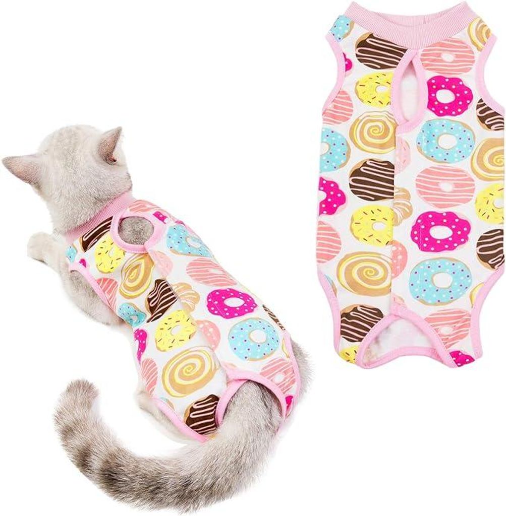 Traje de recuperación postoperatorio para gatos – Talla S – Imagen del producto 