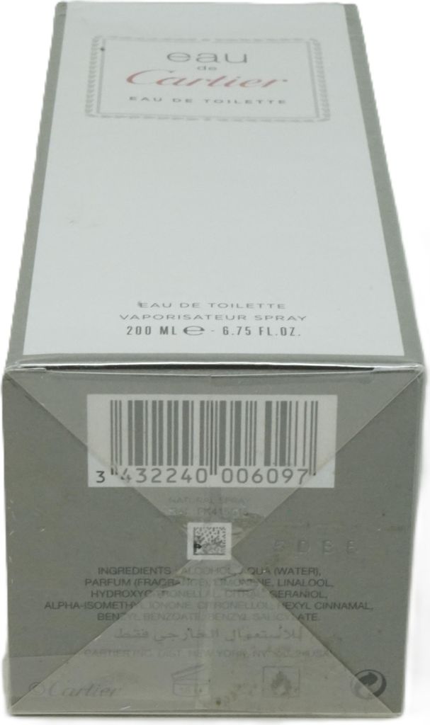 Cartier EAU DE, 200 ml, Nicht nachfüllbare Flasche, Spray, Produktbild 