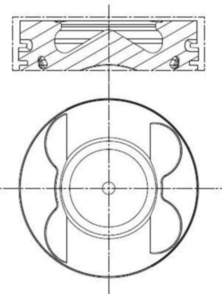 Piston moteur pour Mercedes Vito et Sprinter 3.5t - Pièce MAHLE 90mm
