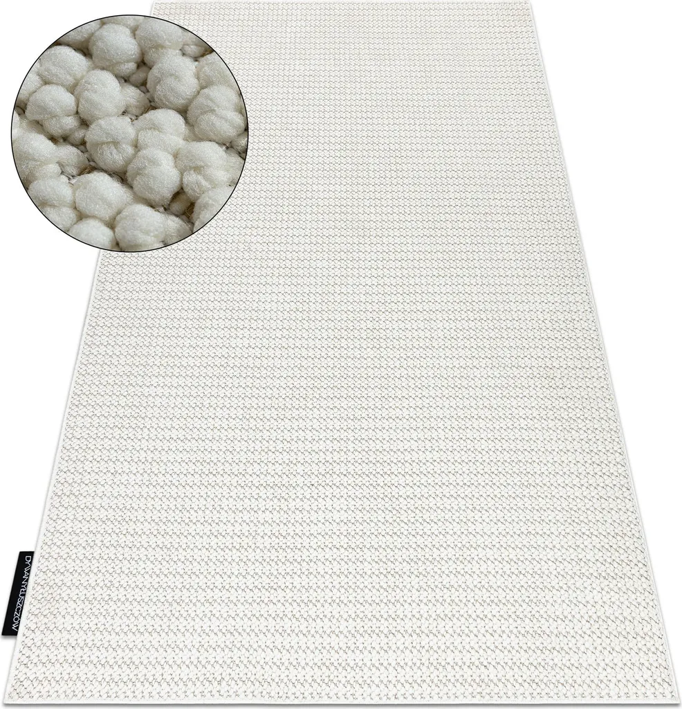 Tapis de chambre blanc 60x100 cm bouclé doux pour ambiance cosy chic