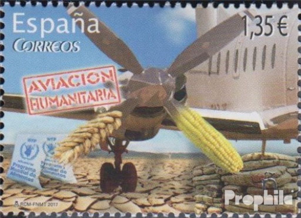 Briefmarken Spanien 2017 Mi 5143 (kompl.Ausg.) postfrisch Humanitäre Luftfahrt