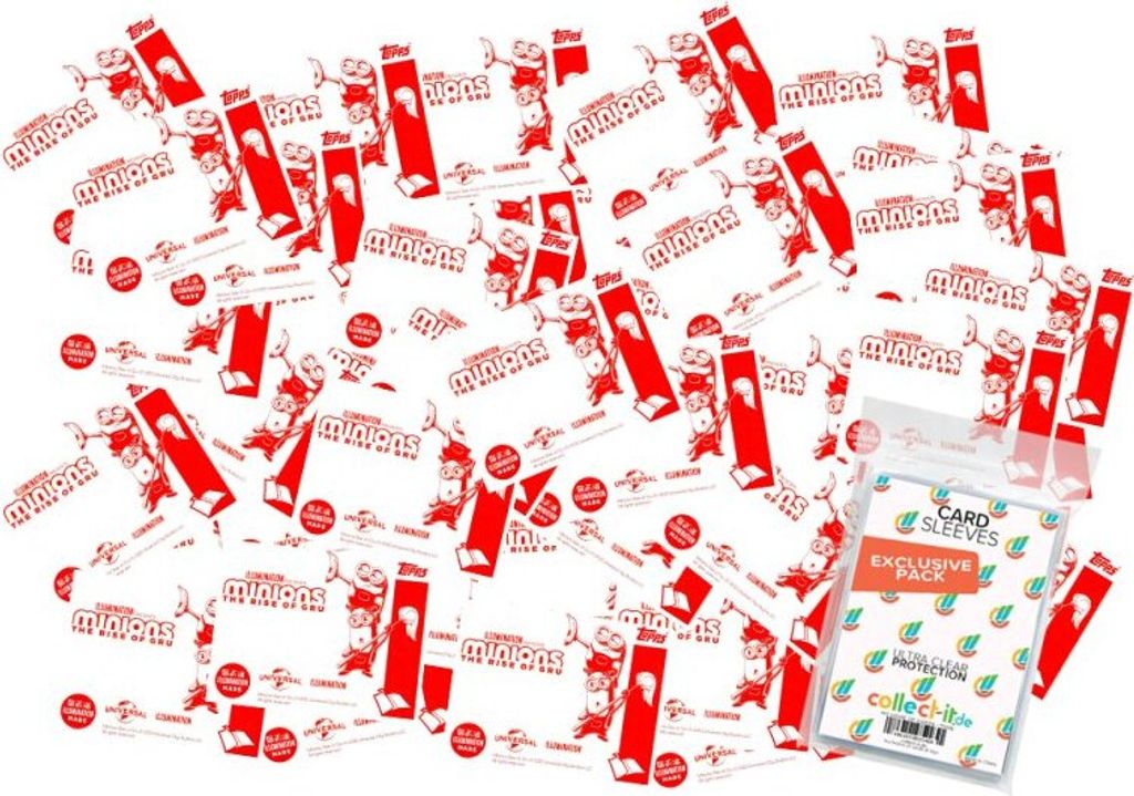 collect-it.de MY HOME OF CARDS + TOYS exklusive Aufbewahrungshüllen im Bundle mit Minions - Auf der Suche nach dem Mini-Boss - Sammelsticker - 50...