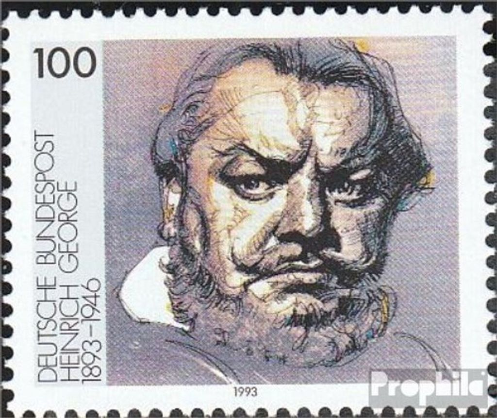 Briefmarken BRD (BR.Deutschland) 1993 Mi 1689 (kompl.Ausg.) FDC 100.Geburtstag von George