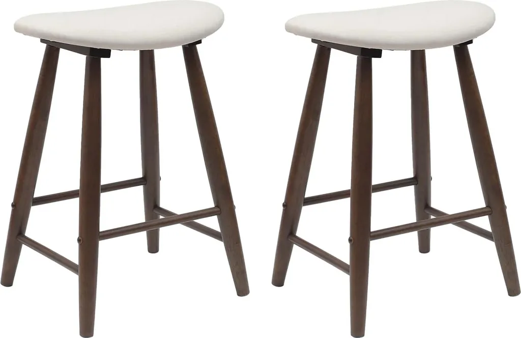 Set 2 Sedie da Pranzo vidaXL Marrone Chiaro 46x37x63 cm Legno Massello