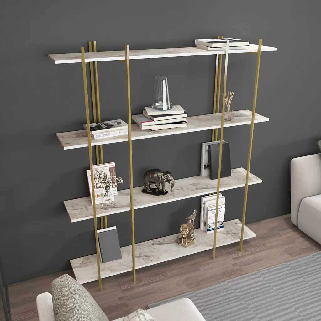 Bibliothèque Moss : Solution Rangement Design pour Grands Murs Blancs - 3