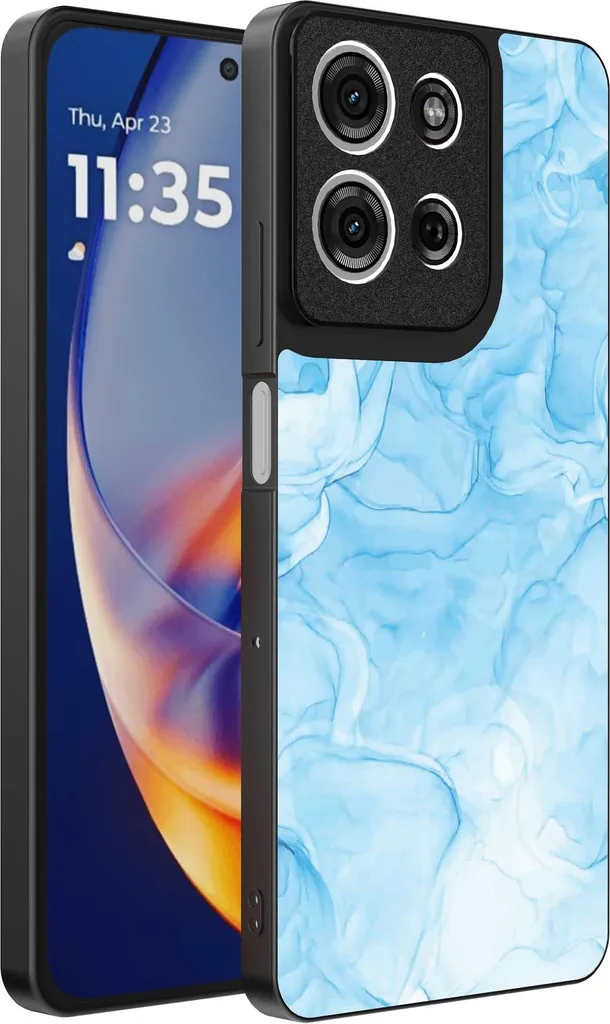 Regala Eleganza: Cover Marmo Azzurro per Motorola Edge 50 Neo