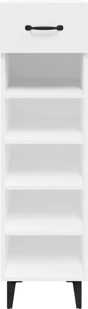 Organizer Scarpe vidaXL Bianco 30x35x105 cm Legno Multistrato - 4