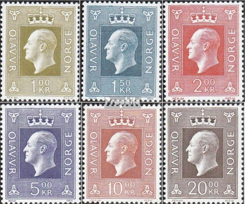 Briefmarken Norwegen 1969 Mi 588-593 (kompl.Ausg.) Produktbild 