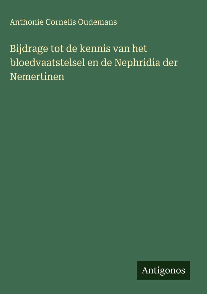 Beitrag zur Kenntnis des Kreislaufsystems und der Nephridien der Nemertinen