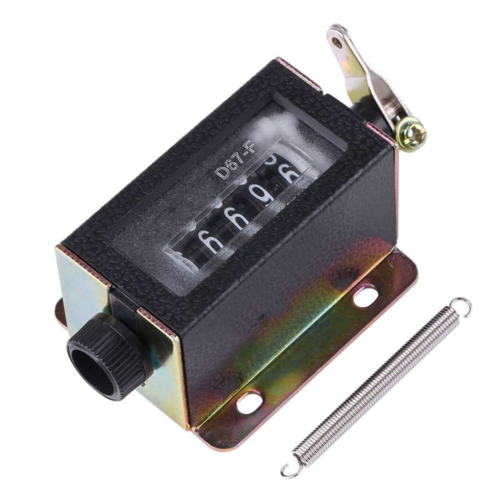 D67?F 5-stelliger, mechanischer, rückstellbarer, manueller Handzug-Tally-Zähler