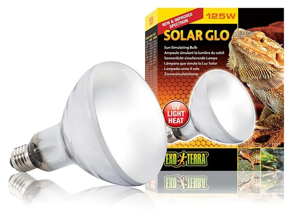 Lampe Vapeur de Mercure Solar Glo 160W pour Terrarium Désertique Hagen