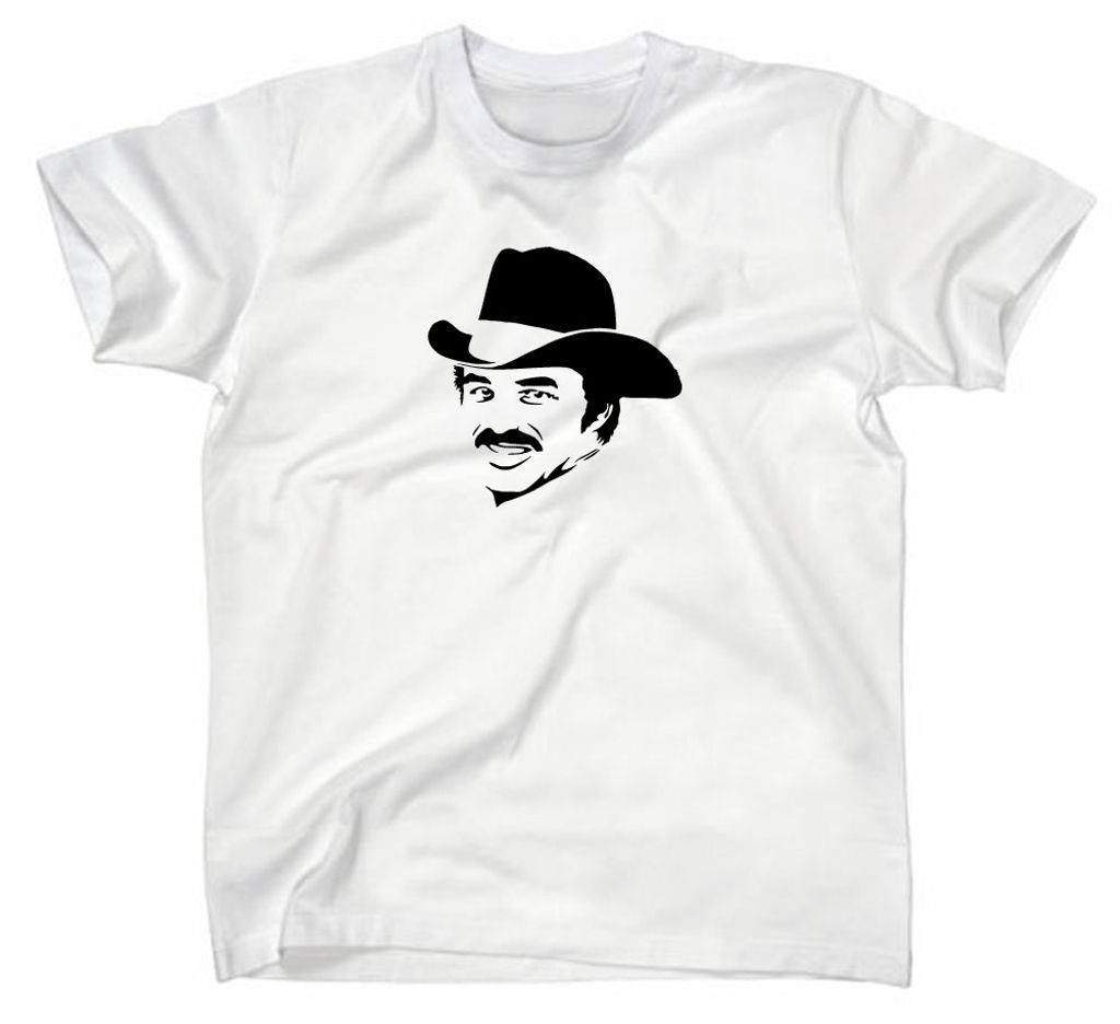 Styletex23 T-Shirt Burt Reynolds 80er Jahre Kult, weiss, L