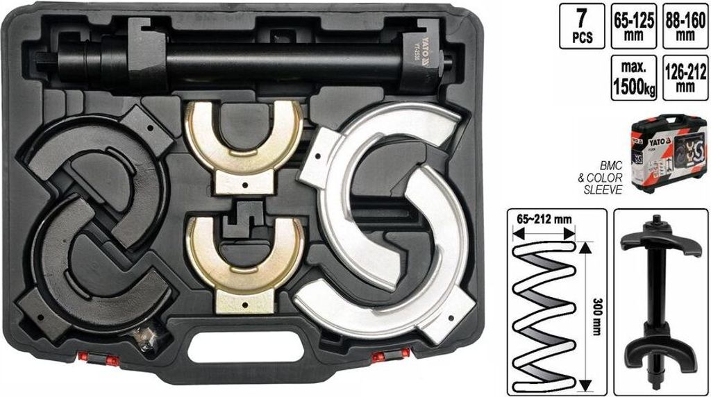 Sada napínačov pružín 65 - 212 mm 1 500 kg YT-2536 Obrázok produktu 