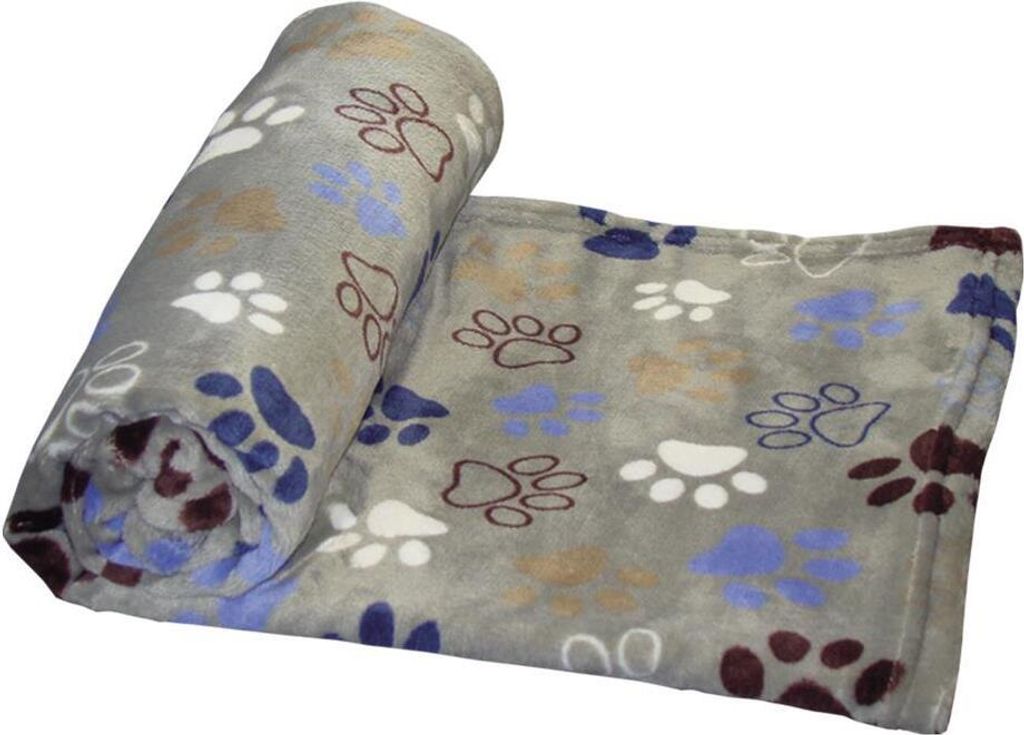 Fleece Plaid "LISSI" Classic, hellgrau, 100x150cm Produktbild 