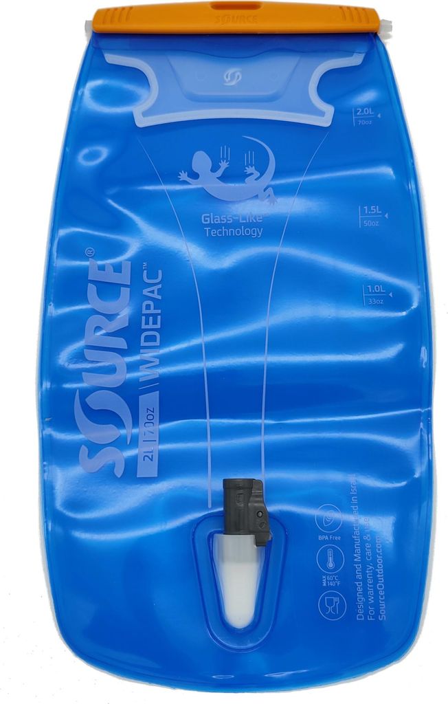 Source Trinkblase Widepac spezial alpine blue Trinksystem Zubehör Reservoir ohne Trinkschlauch : 2,0 Liter Trinksystem