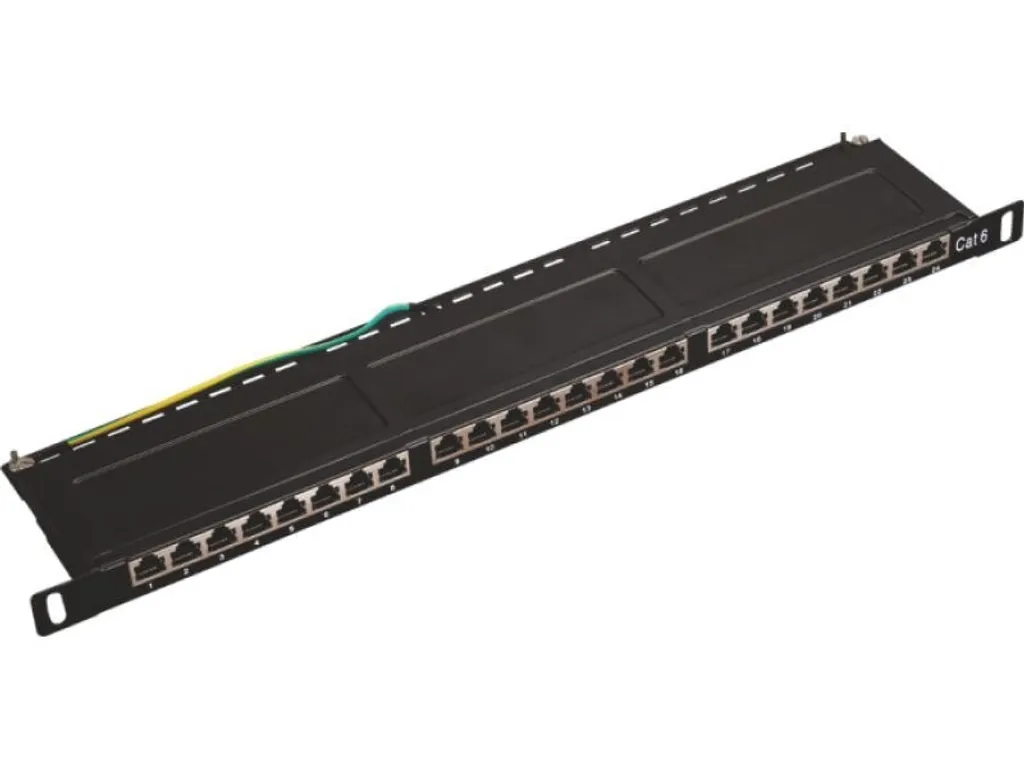 Panneau de brassage pour optimiser l'espace rack 19" avec 24 ports STP