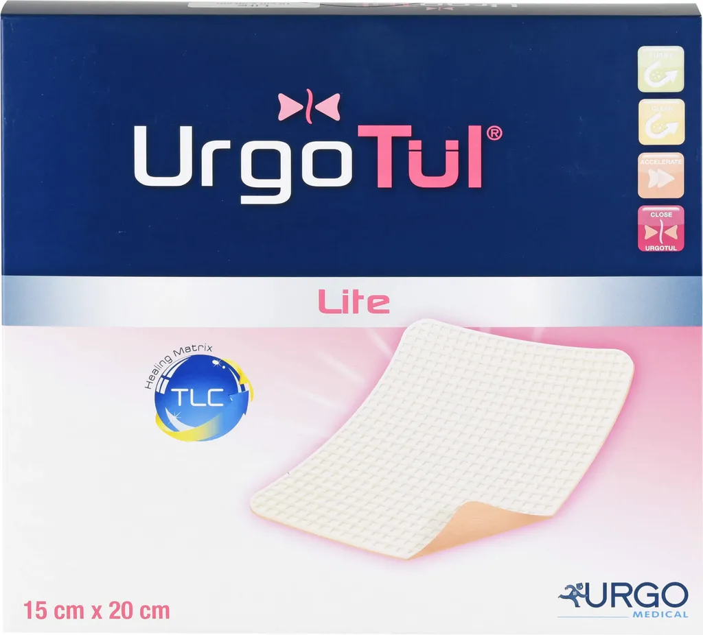 Pansement Urgotül Lite 15x20 cm Urgo - Pansement Interface de 5 pièces