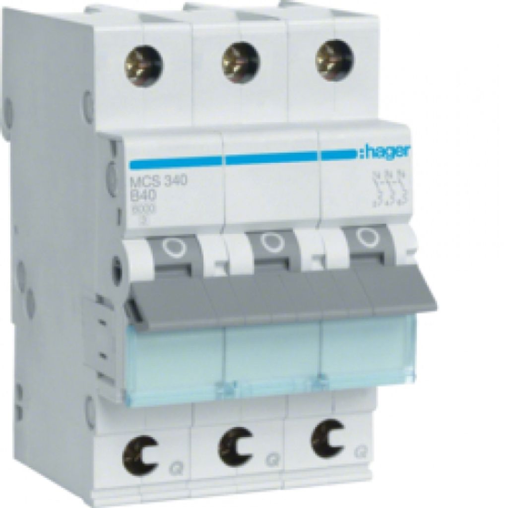 Hager MCS340. Courant nominal : 40 A. Type : Type C, Image du produit 