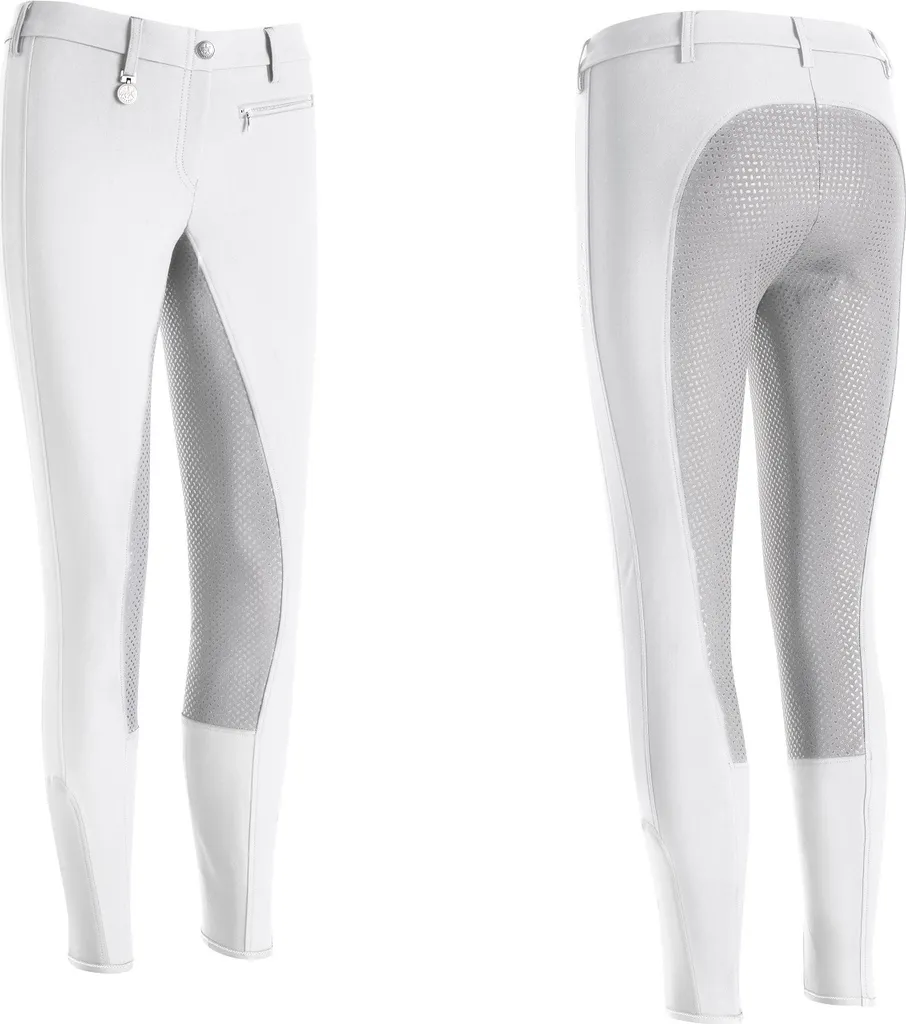 Pantalon Équitation Pikeur Lucinda Grip Blanc avec Inserts Contrastés
