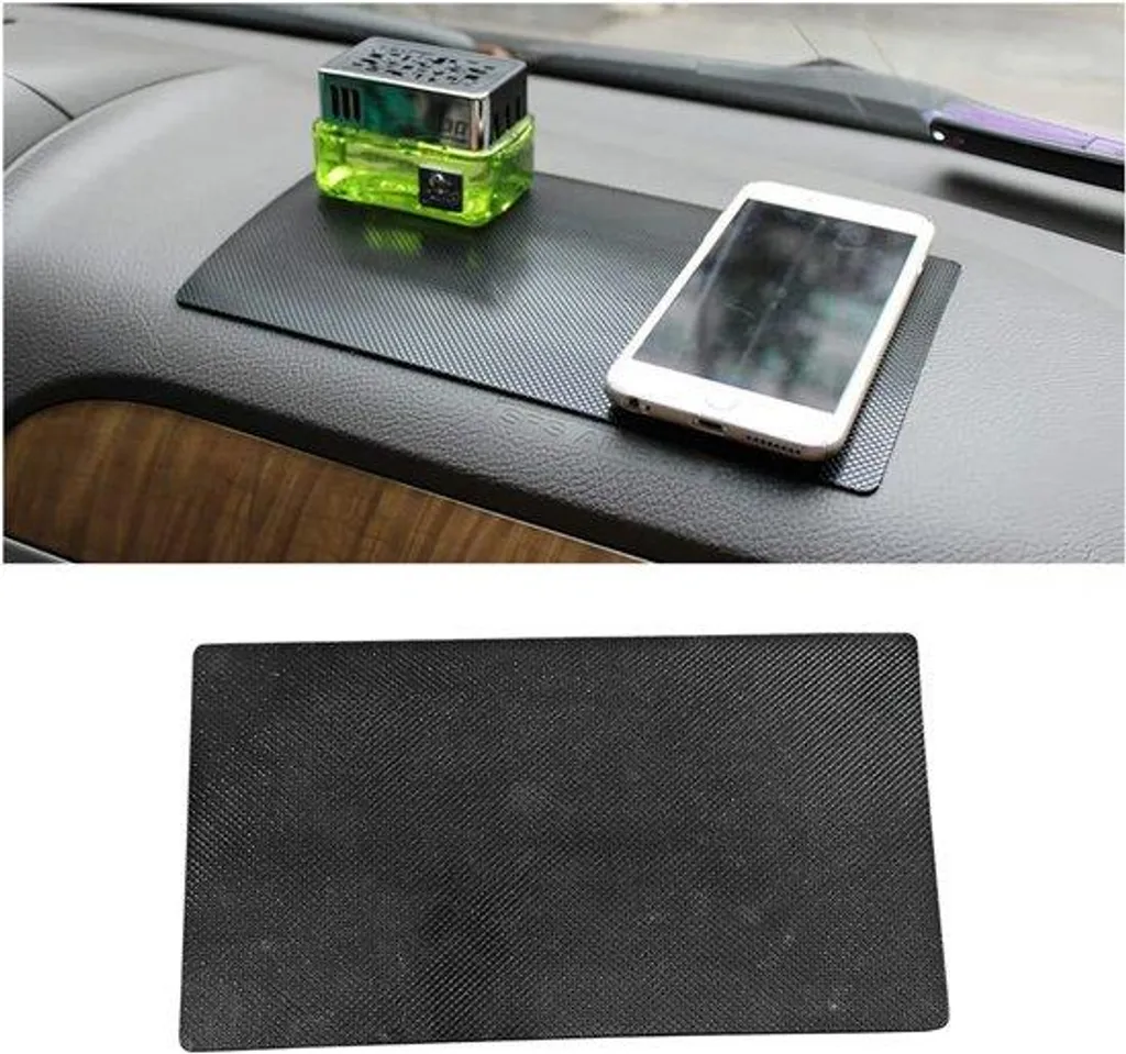 Tapis de bord voiture adhésif sans colle lavable pour clés et lunettes