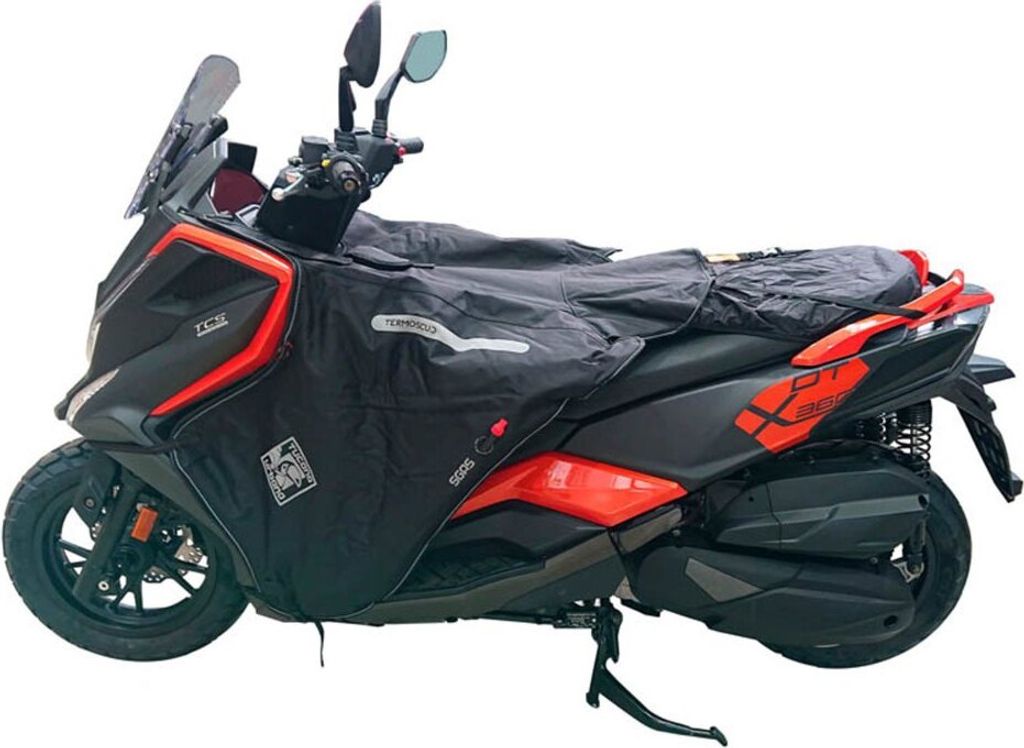 TUCANO URBANO R229 Thermoscud Beinschutz schwarz mit schwerem Nylon-Außenmaterial