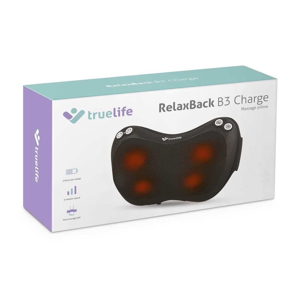 TrueLife RelaxBack B3 Charge – Poduszka masująca z Zdjęcie produktu 