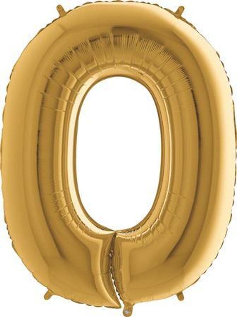Grote folieballon met het cijfer 40, diameter 102 cm, Productafbeelding 