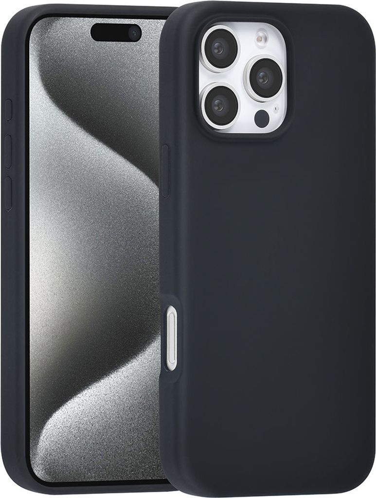 TUNIQ iPhone 16 Pro Max Back cover case - Premium Liquid silicone - Black