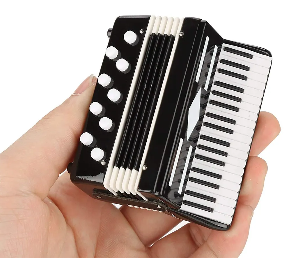 Petit Accordéon de Décoration Musicale pour Vitrine et Étagère Salon