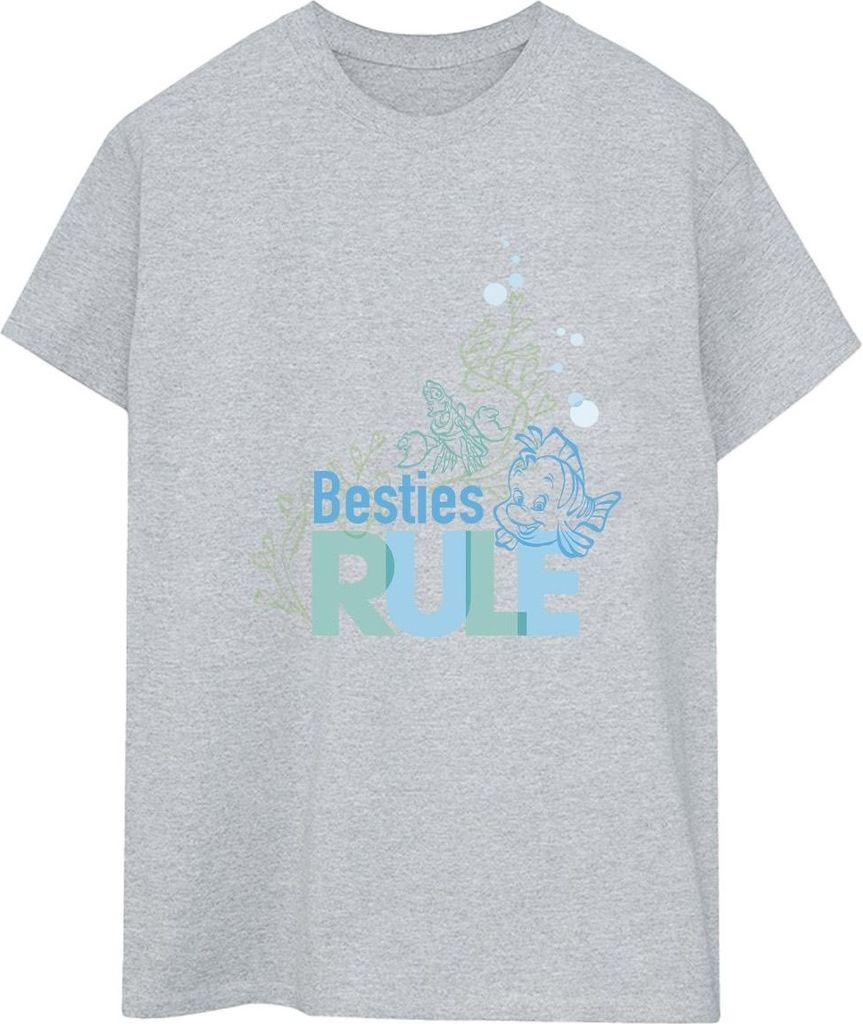 Disney - "The Little Mermaid Besties" T-Shirt für Damen BI31107 (M) (Grau)