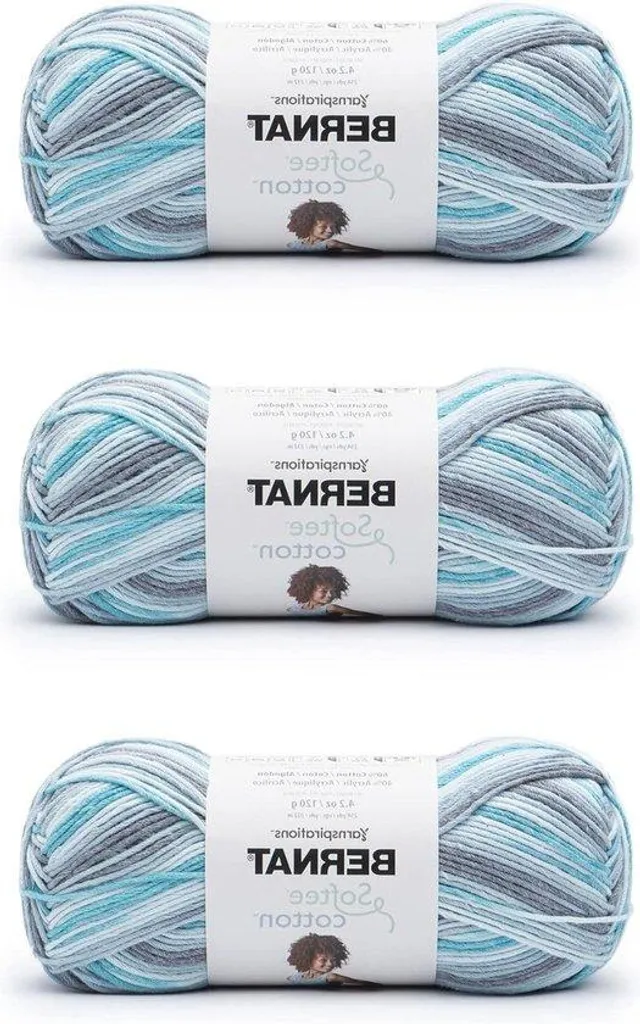 Fil à tricoter Blaue Welle 100% coton 3 brins pour crochet créatif