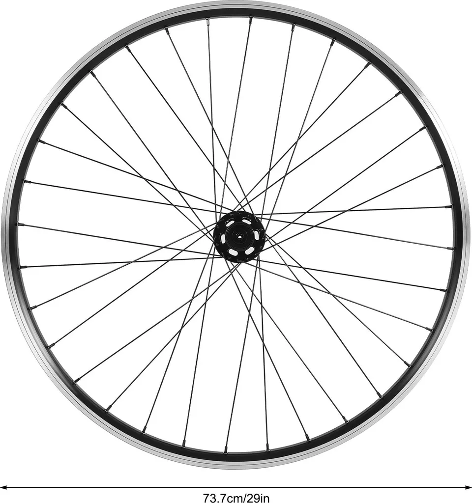 Roues VTT aluminium léger et freins à disque durables kit complet noir