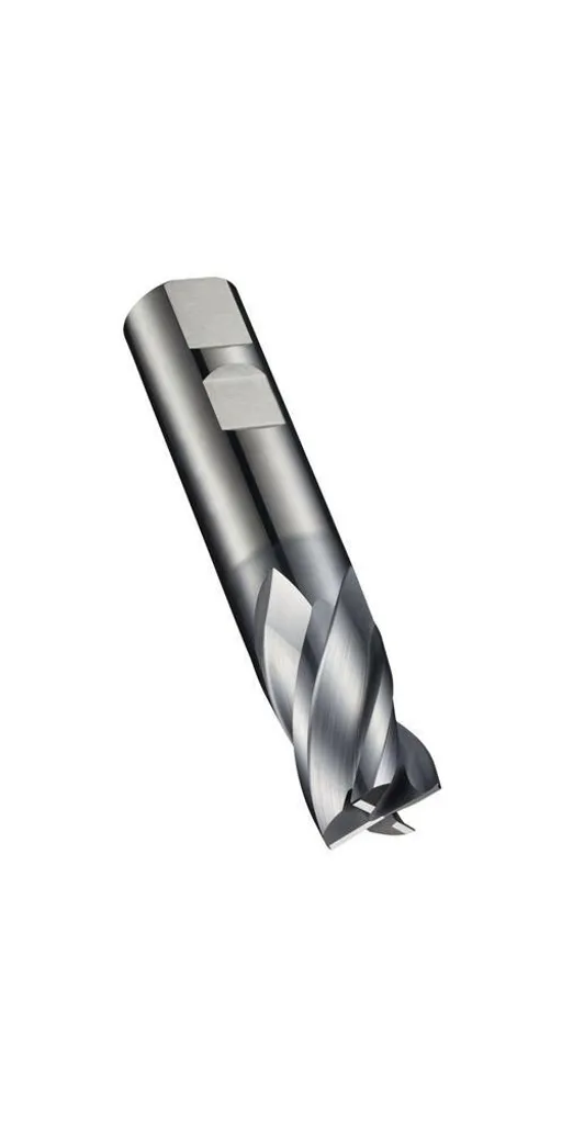 Fraise en bout carbure S804HB DIN 6527K D25mm AlCrN pour usinage CNC