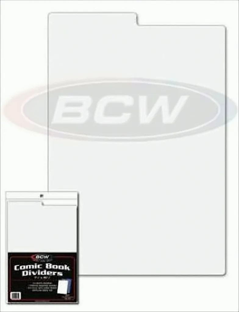 Bcw Comic Book Dividers White lot de 25 intercalaires blancs rigides