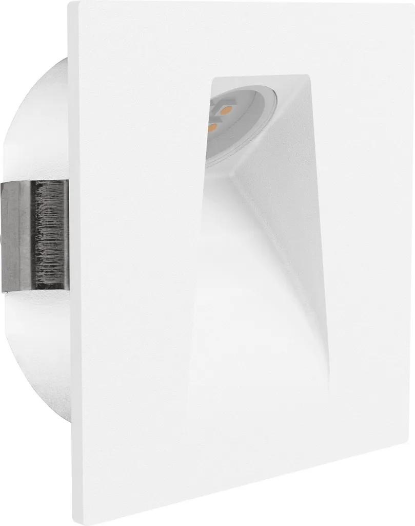 Spot LED Encastré Rectangulaire Blanc 3000K EGLO Mecinos - Idéal Faux Plafond