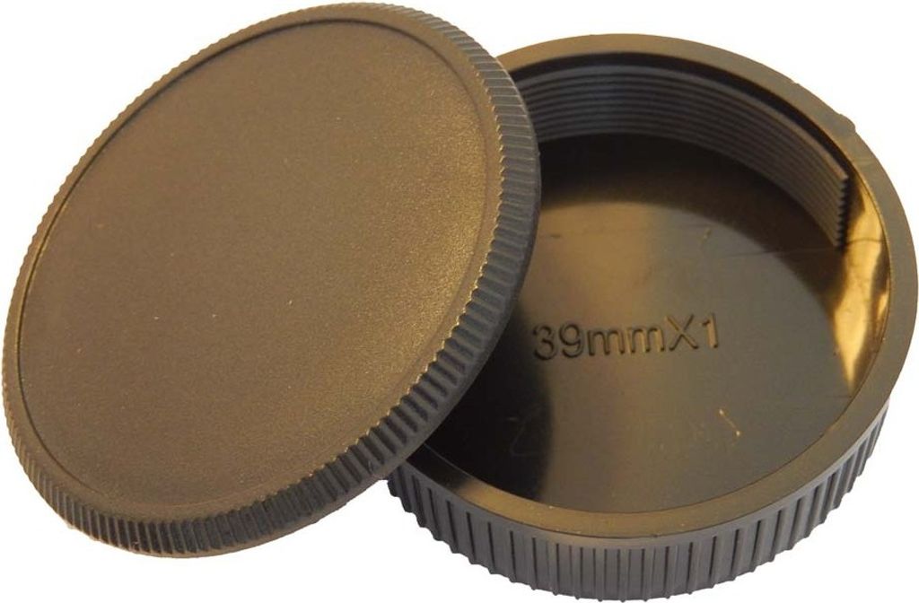 vhbw Objektivdeckel-Set kompatibel mit Accura Kamera - Rück- und Gehäusedeckel Schwarz