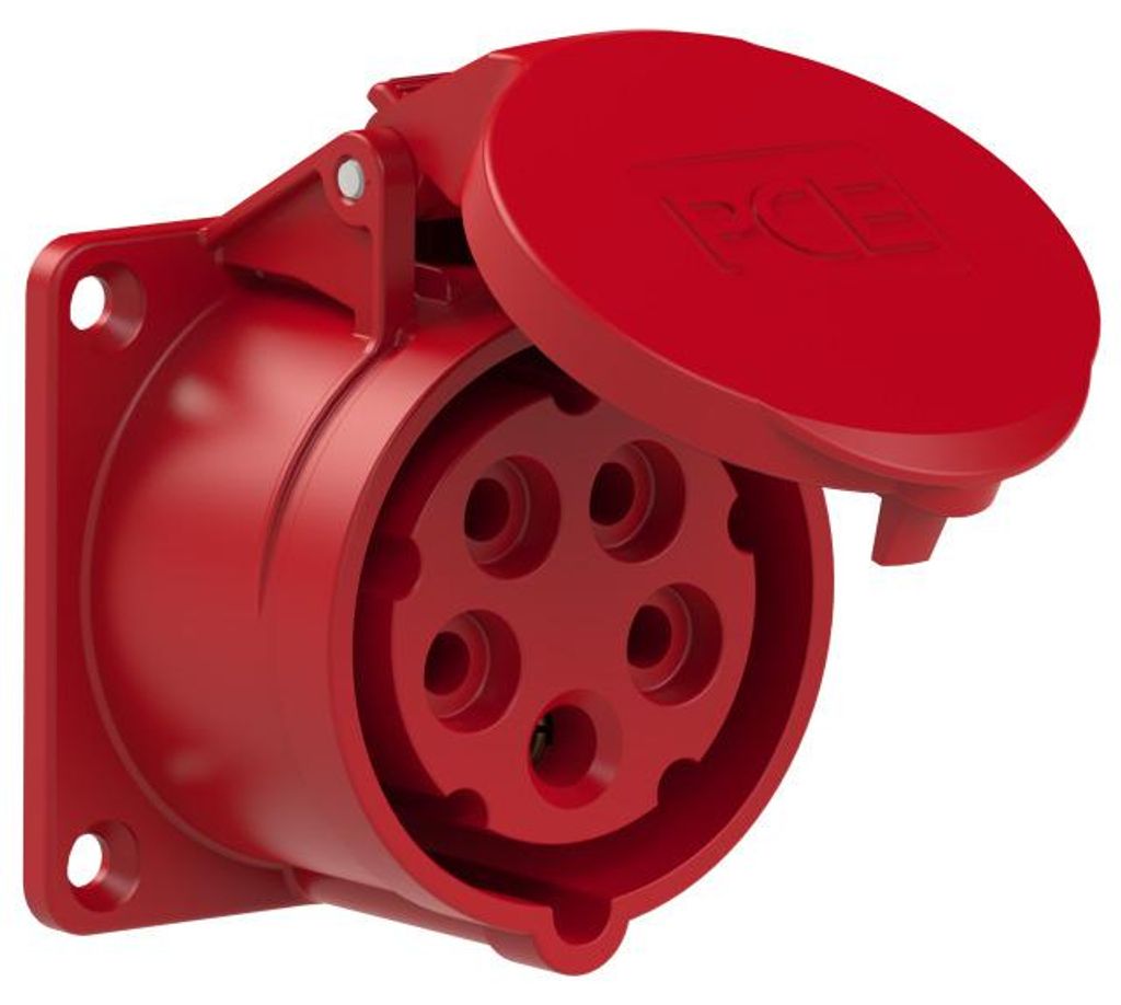 Prise murale enfichable simple CEE 32A 5p 6h IP44/IP54 Image du produit 