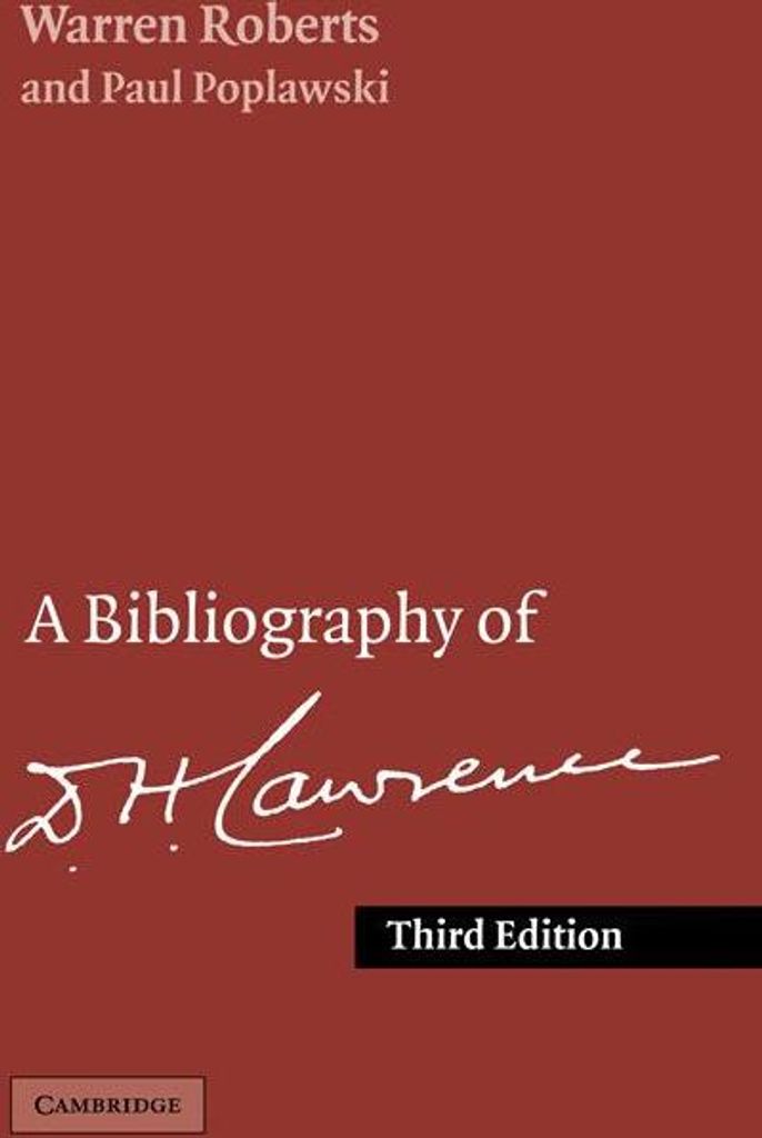 A Bibliography of D. H. Lawrence