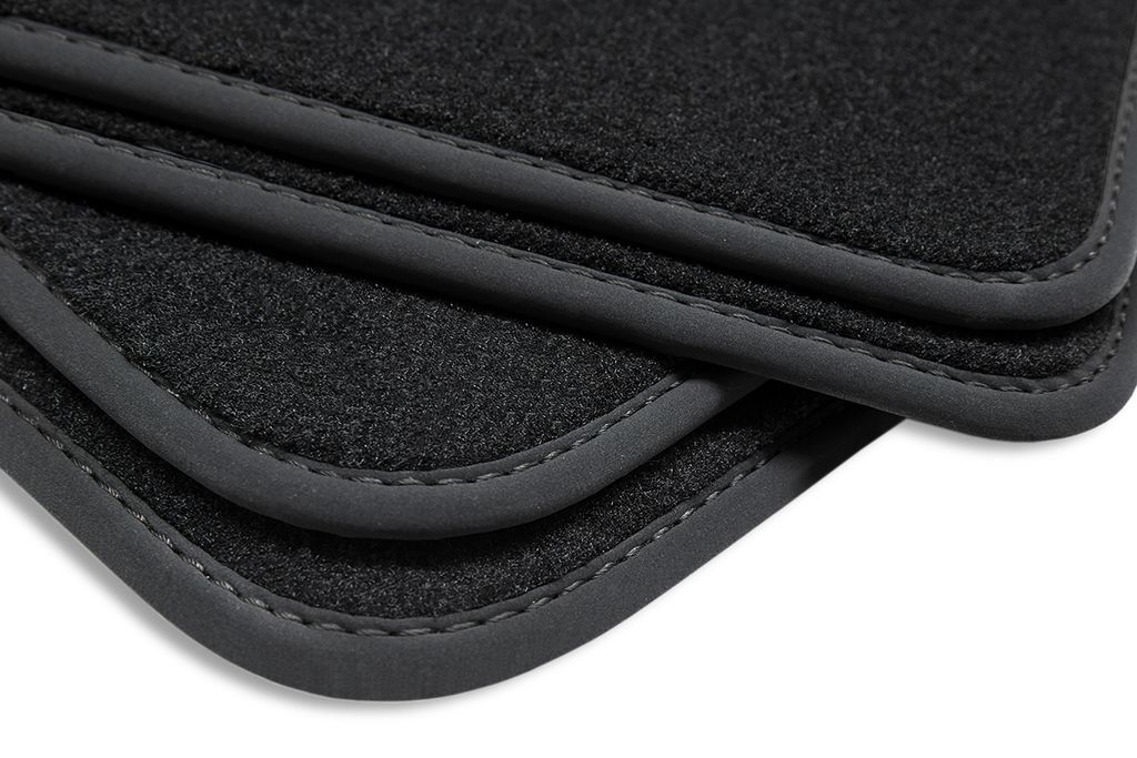 Ganzjahres Fußmatten passend für Toyota Land Cruiser V8 J20 ab Bj. 2008-2021, Naht:Schwarz