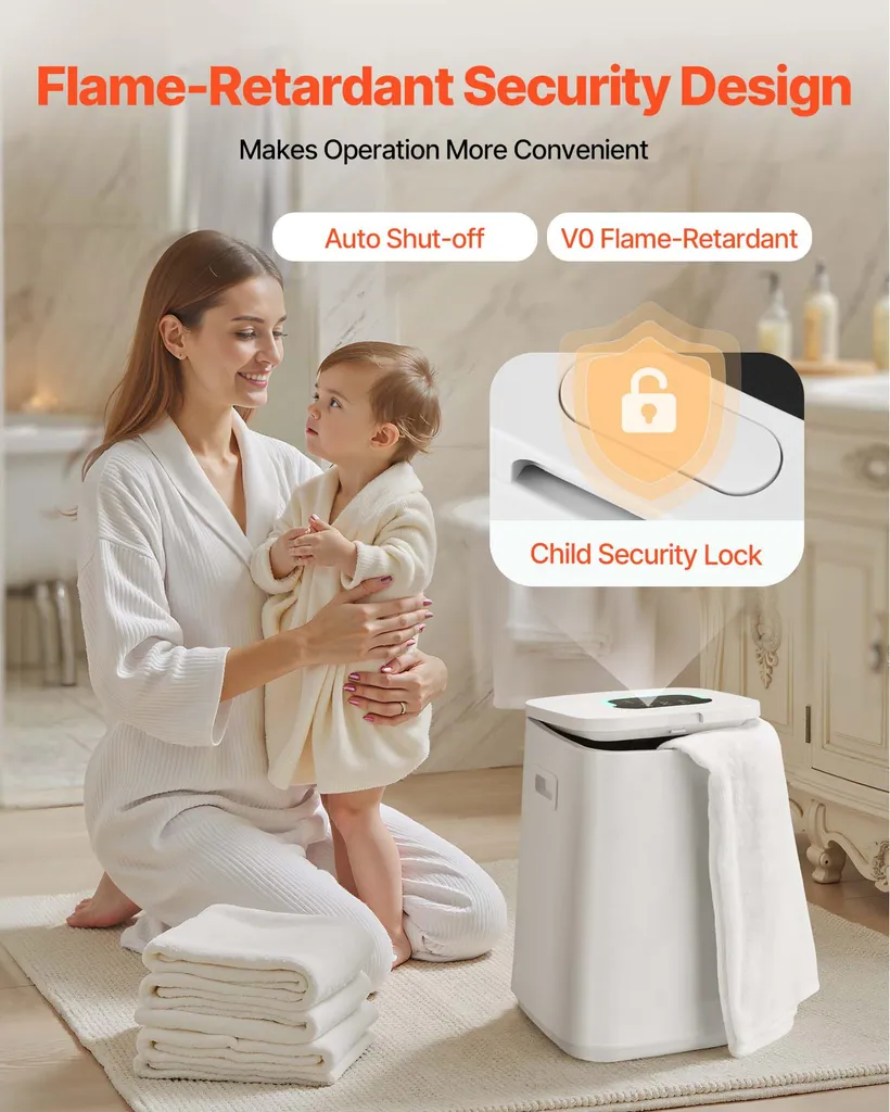 Chauffe-Serviette Spa 20L pour Maison et Salle de Bain avec Timer - 5