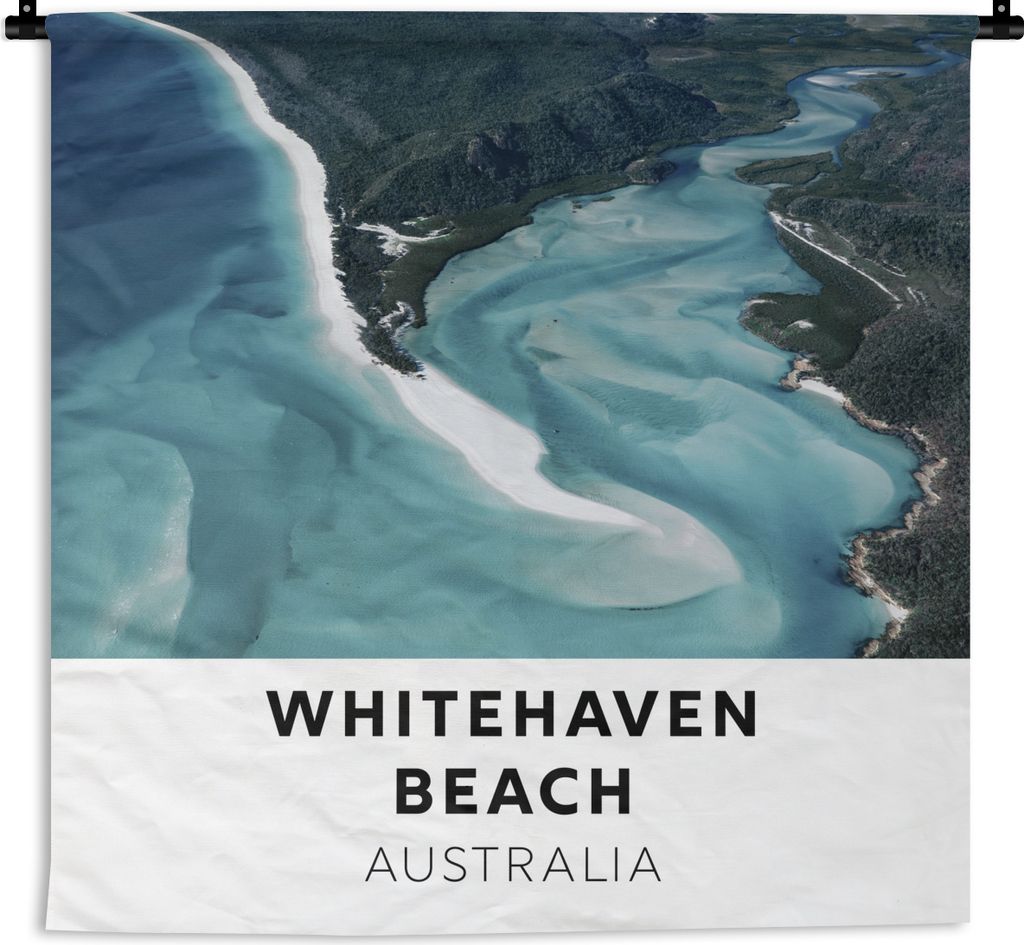 MuchoWow Wandteppich Wandbehang Australien - Strand - Wasser 150x150 cm Tapisserie Dekoration Wandtuch - Wohnaccessoires - Modernes