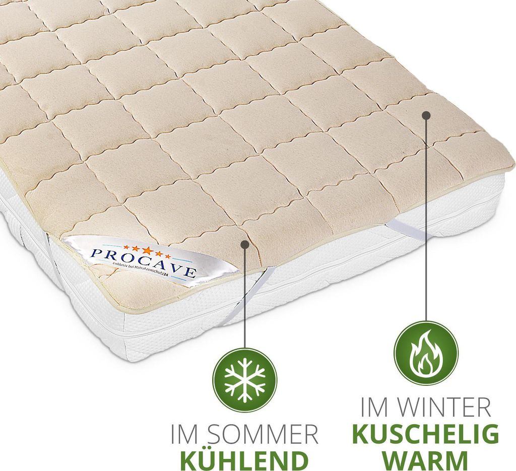 PROCAVE Schurwolle Unterbett in verschiedenen Größen - Produktbild 3