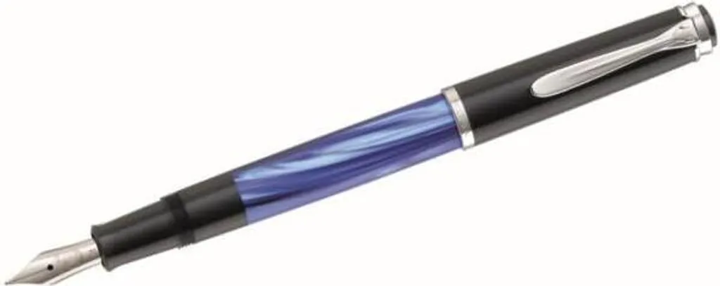 Pelikan M205 Stylo Plume Bleu Marbré Plume M : Écriture Fluide Garantie