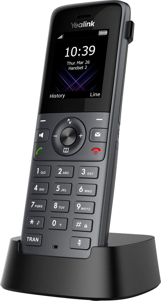 Yealink W73H - IP-Mobiltelefon - Schwarz - Kabelloses Produktbild 