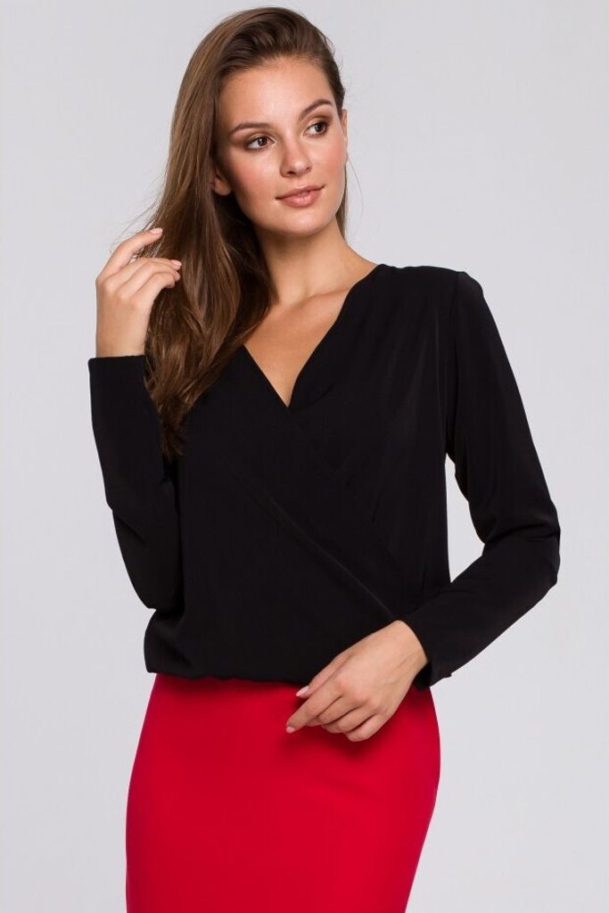 Makover Damenbluse Estrinwen K037 schwarz XXL